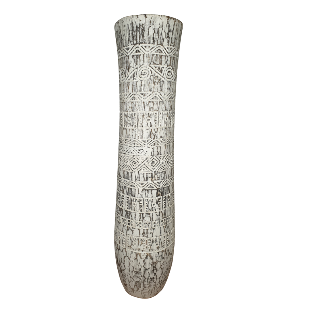 Timor Art COCO Pot Tribal Design 