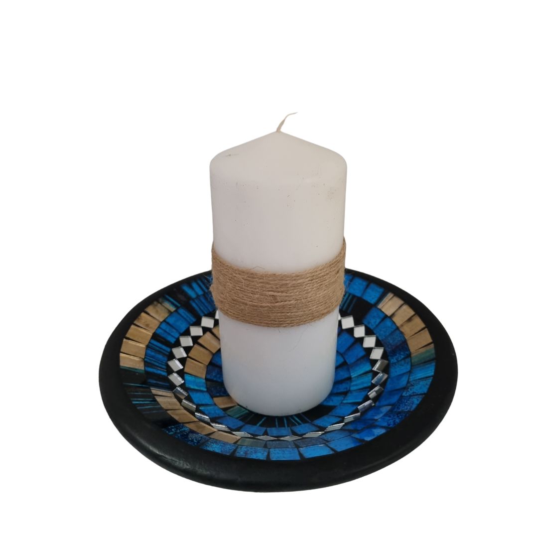 Handcrafted Mosaic Bowls – Coastal-Inspired Colour Range Ocean Blue  Melody