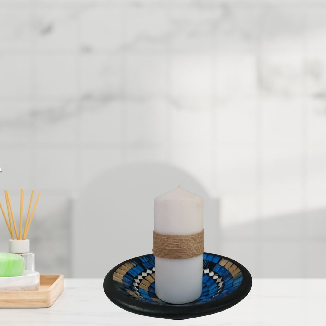 Handcrafted Mosaic Bowls – Coastal-Inspired Colour Range Ocean Blue Melody