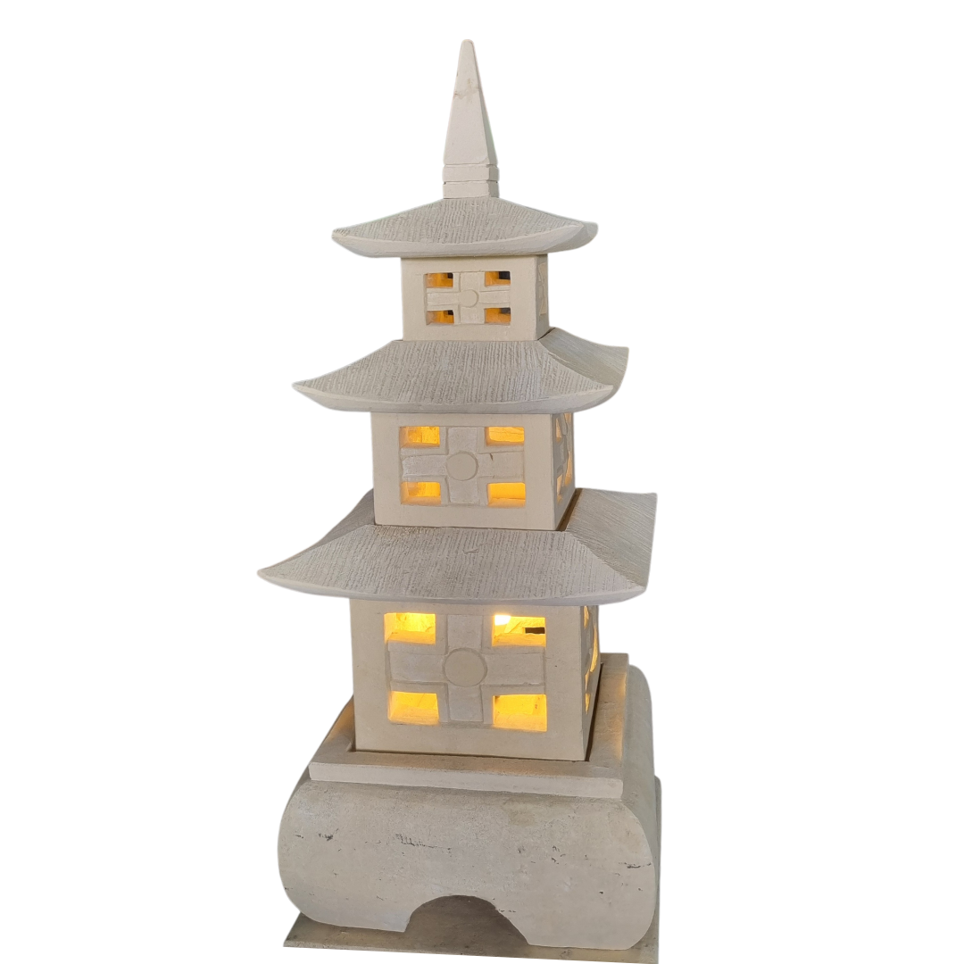 Garden Pagoda Limestone Carving 