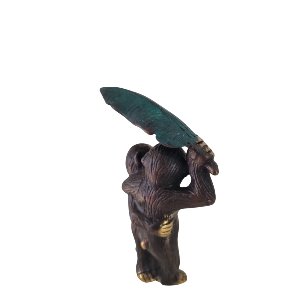 Brass Monkey Figurine Rustic Vibe style 2