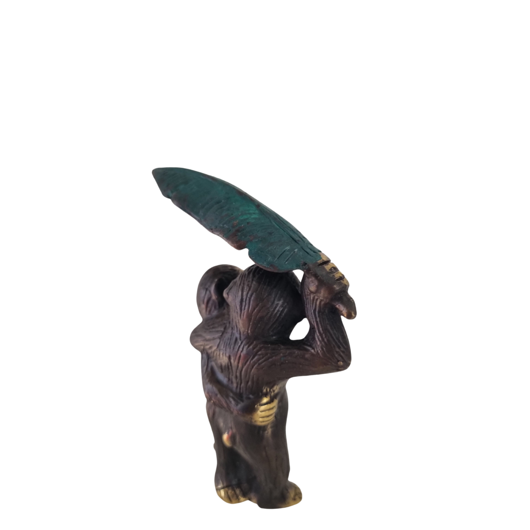 Brass Monkey Figurine Rustic Vibe style 2
