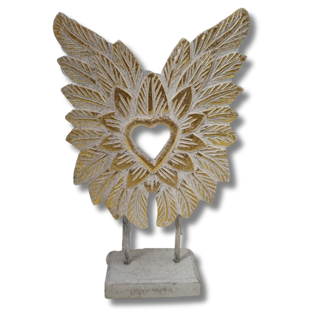 Decorative Angel Wings On A Stand