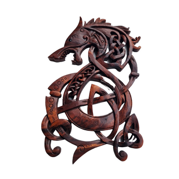 Dragon Sculpture Wooden Wall Art 