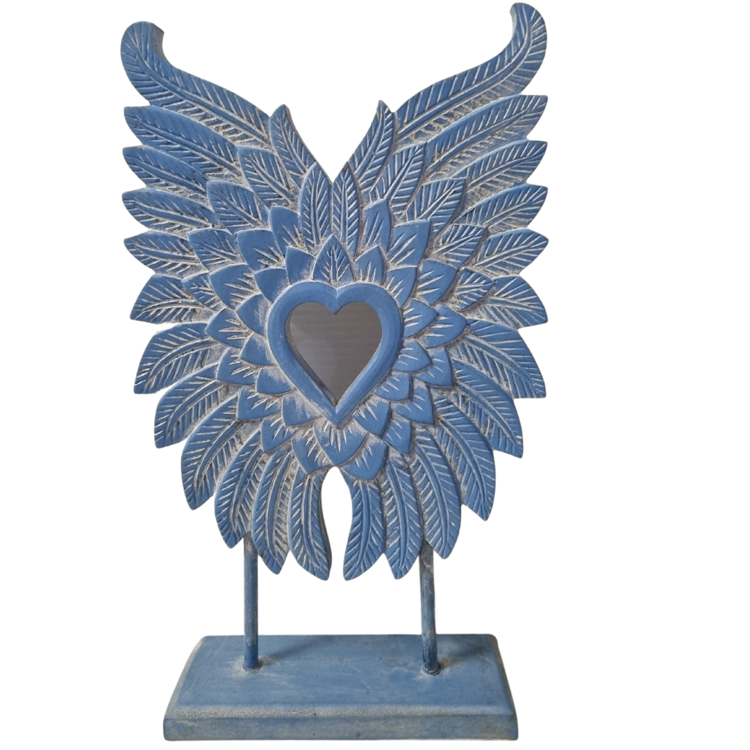 Decorative Angel Wings On A Stand