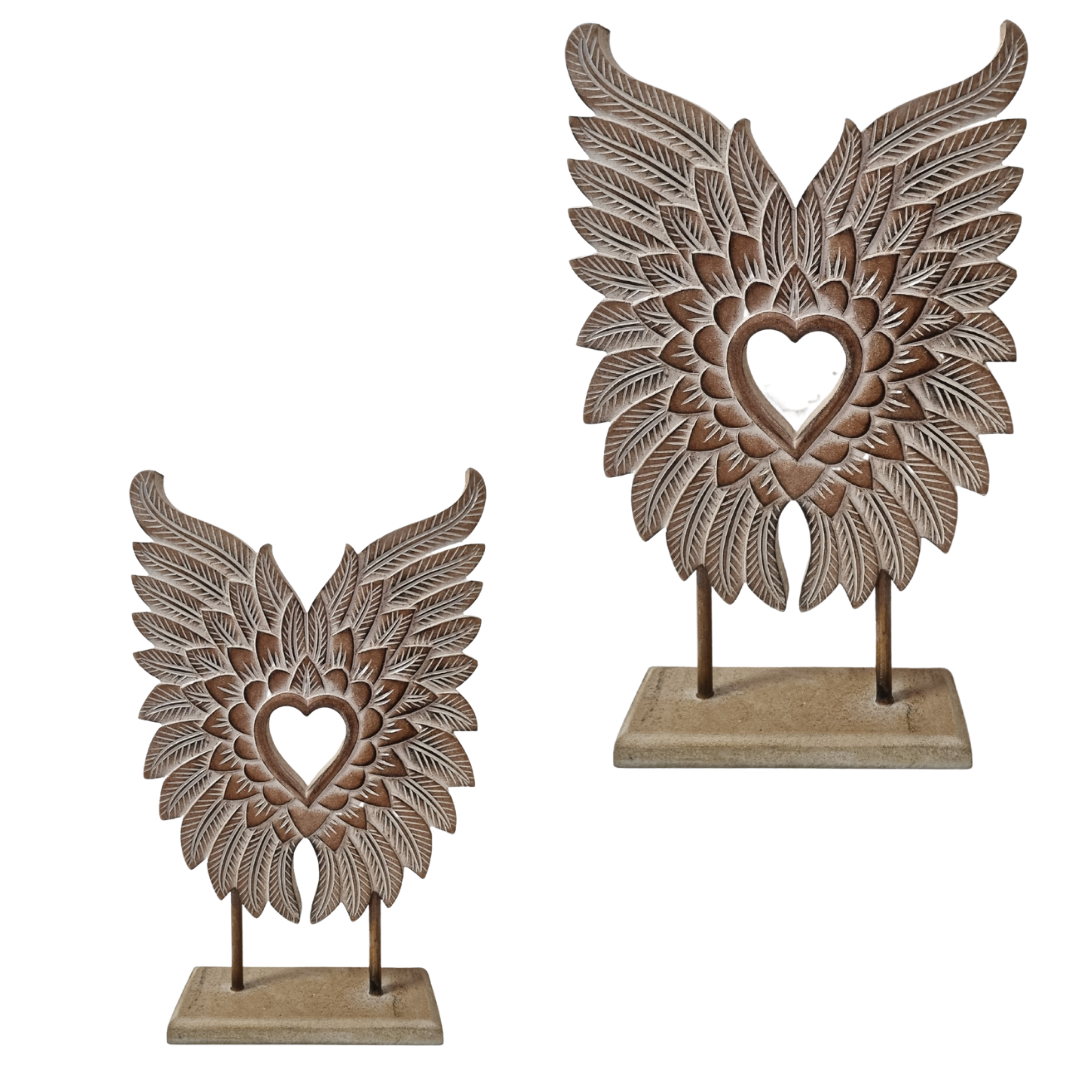 Decorative Angel Wings On A Stand