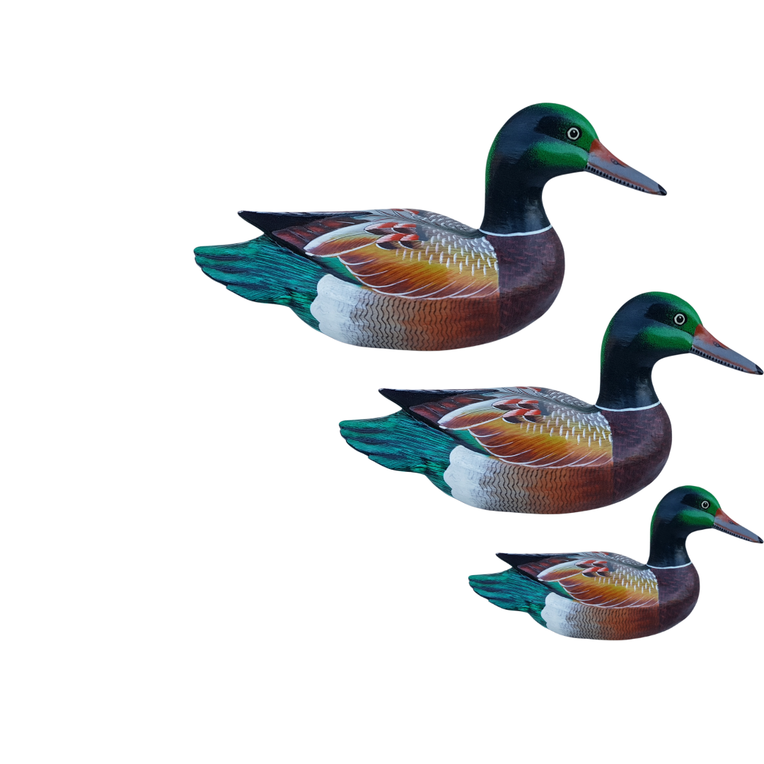 Wild Duck Wooden Carving
