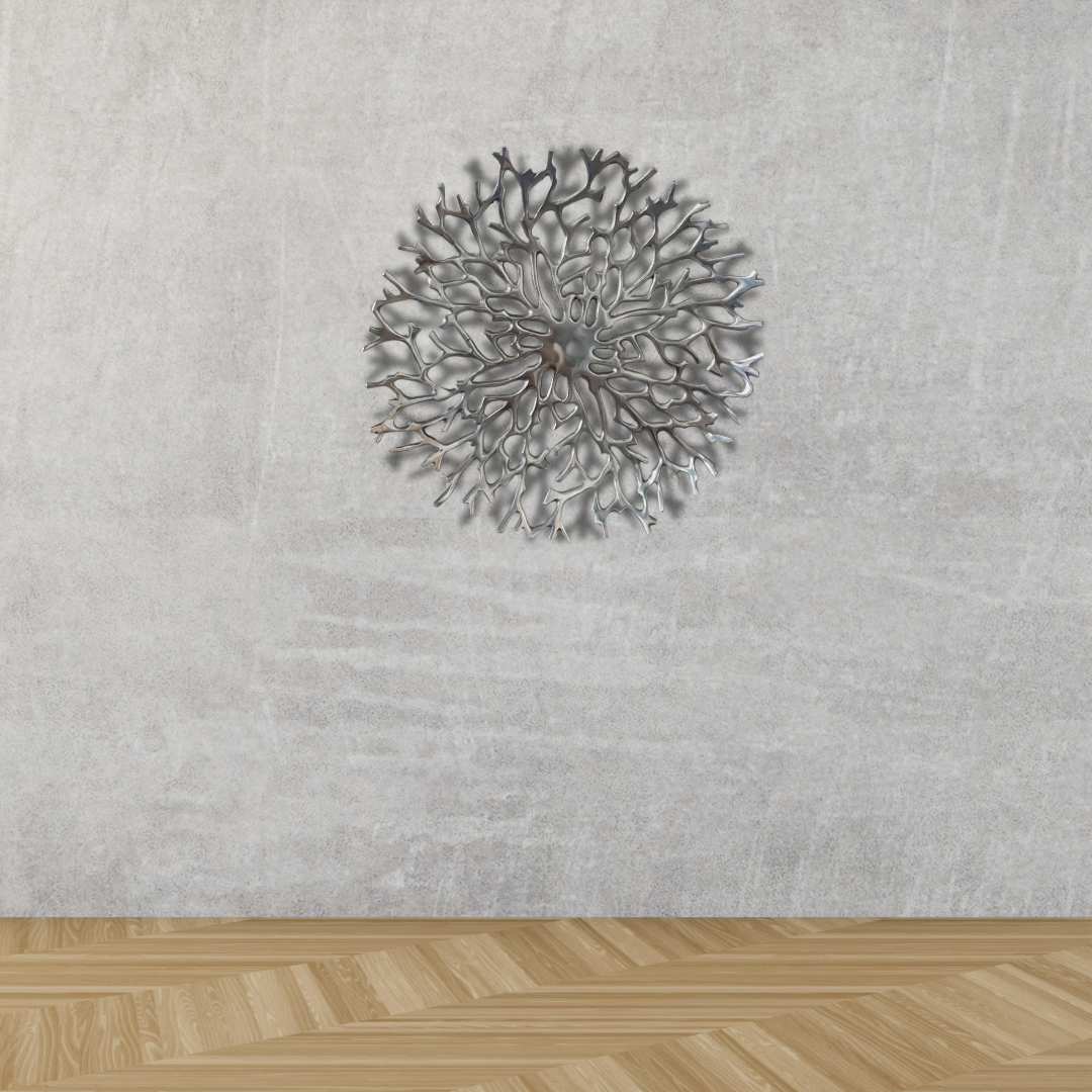 Steel coral style wall art 