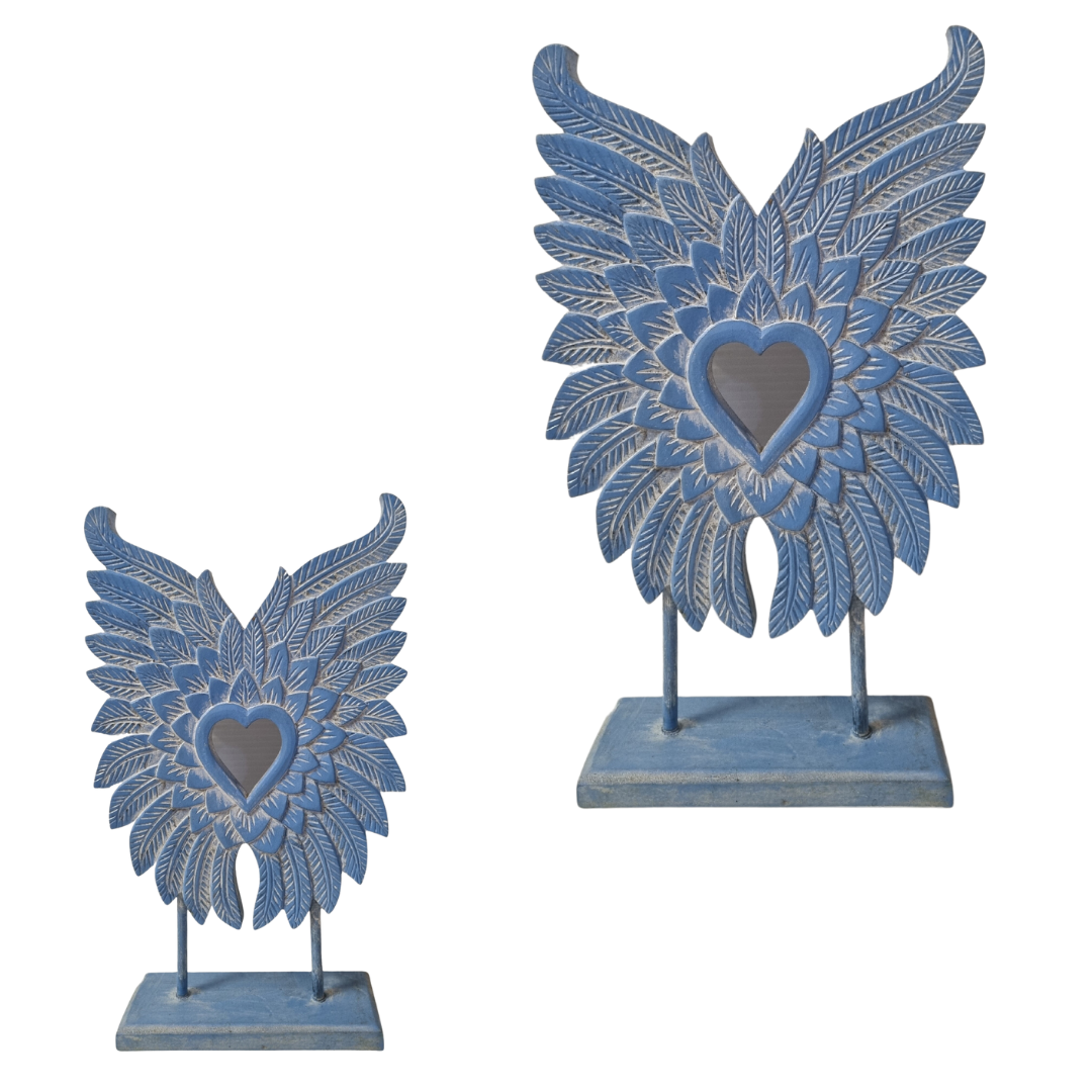 Decorative Angel Wings On A Stand