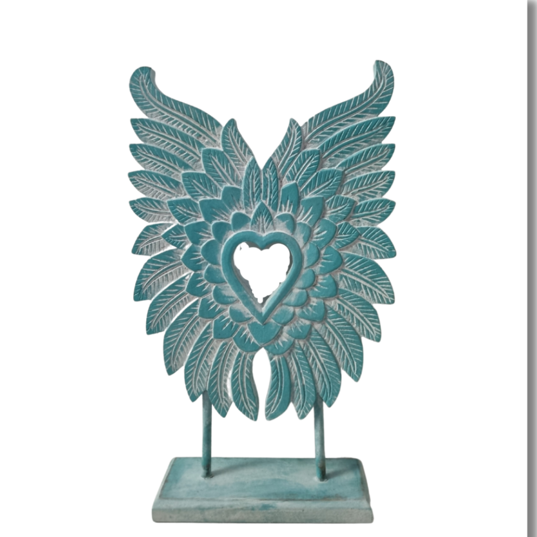 Decorative Angel Wings On A Stand