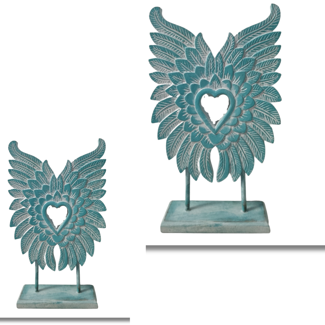 Decorative Angel Wings On A Stand