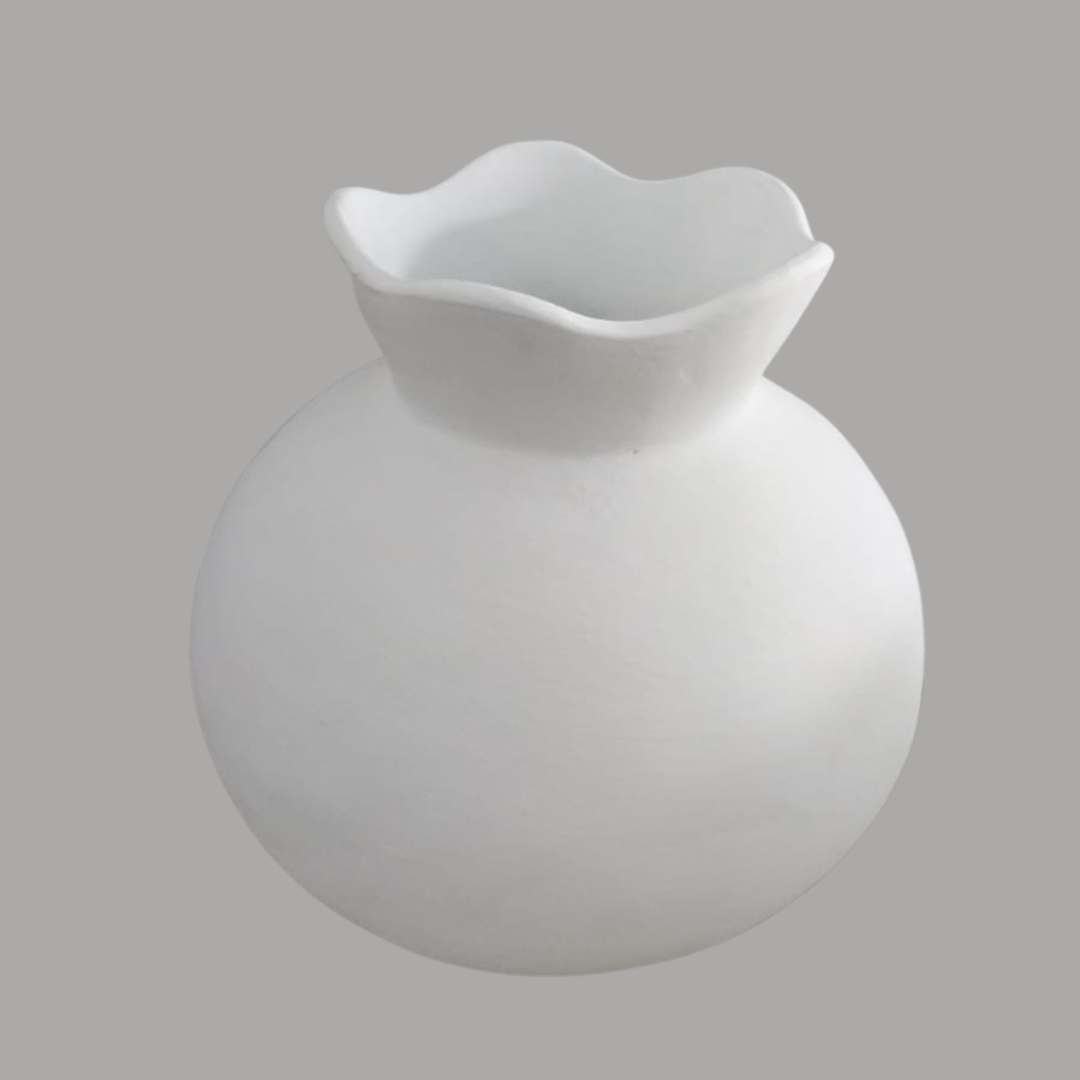 White Harmony Ceramic Vase