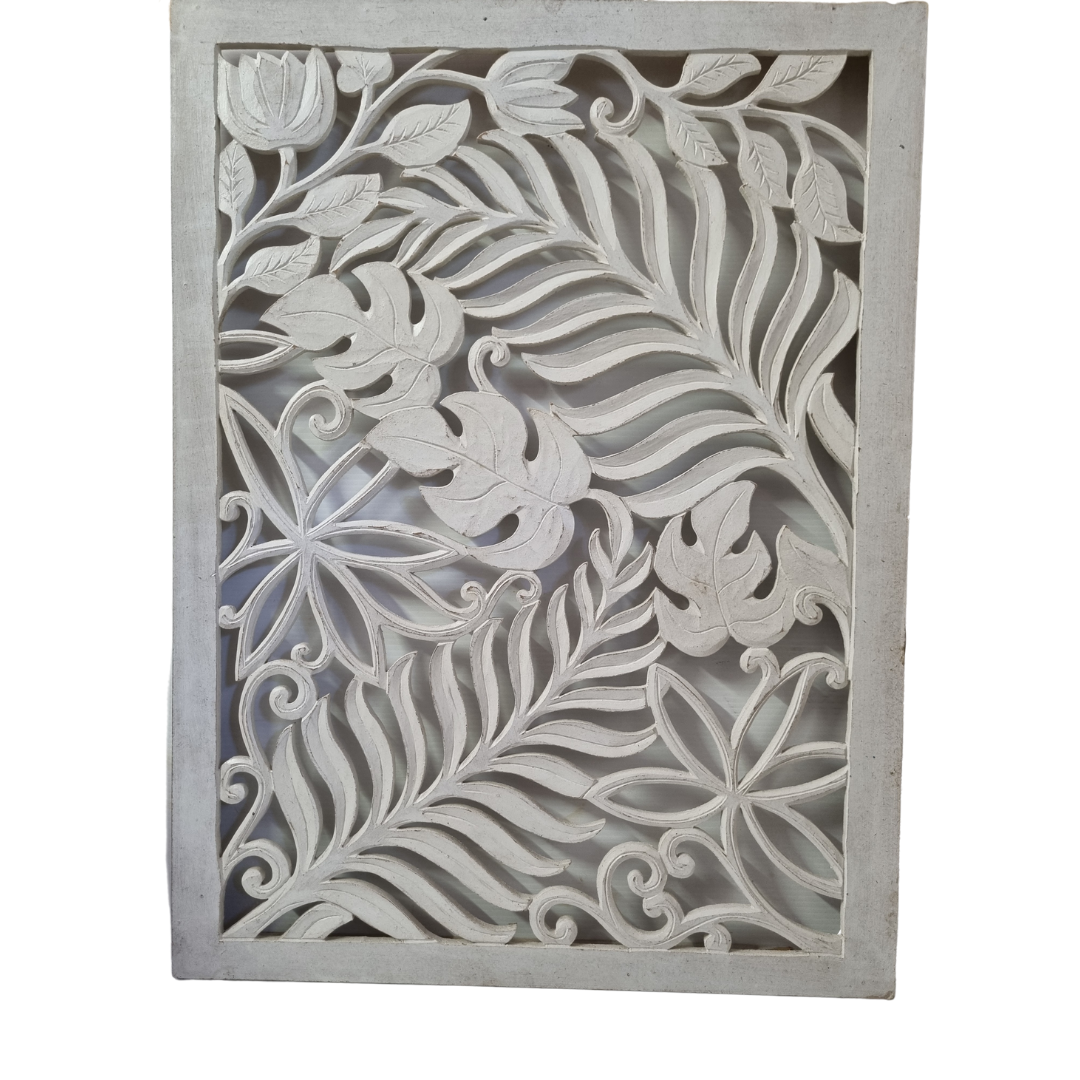 Fern Carving Whitewash Design