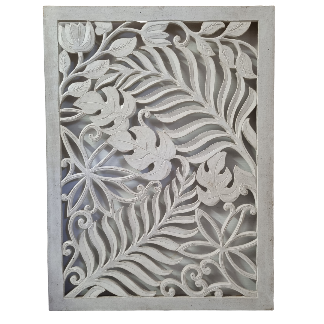 Fern Carving Whitewash Design