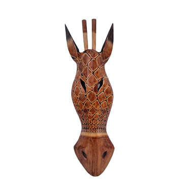 African Style Animal Mask set on a white back ground