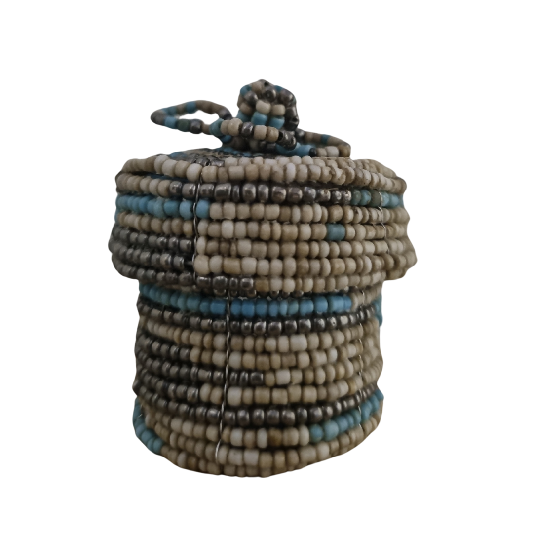 Elegant Beadwork Trinket Boxes