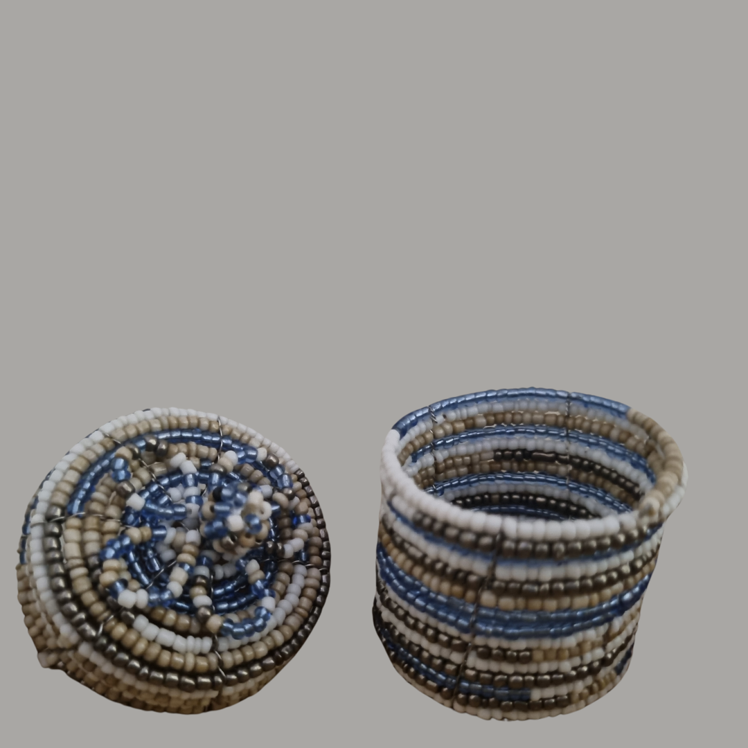 Elegant Beadwork Trinket Boxes