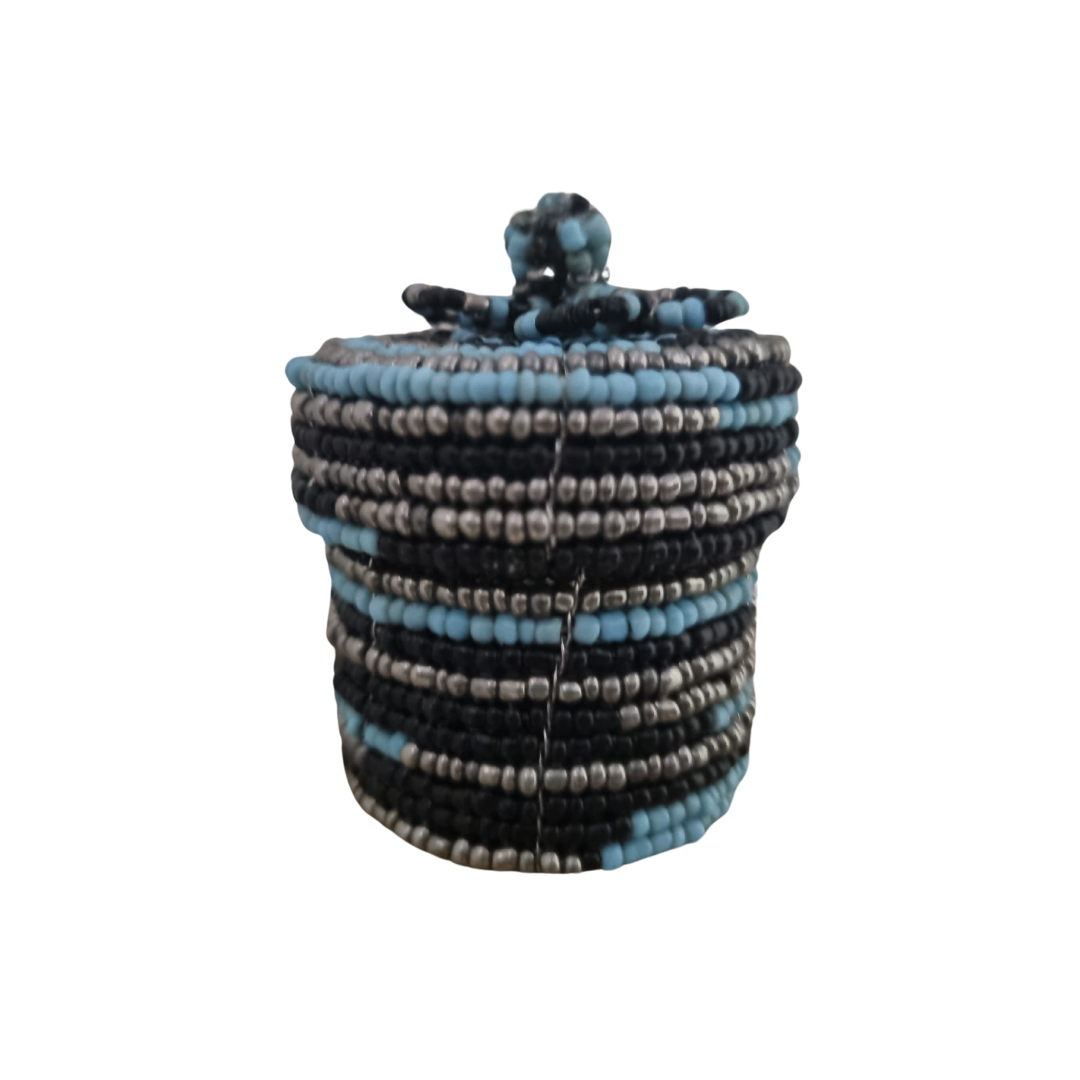 Elegant Beadwork Trinket Boxes