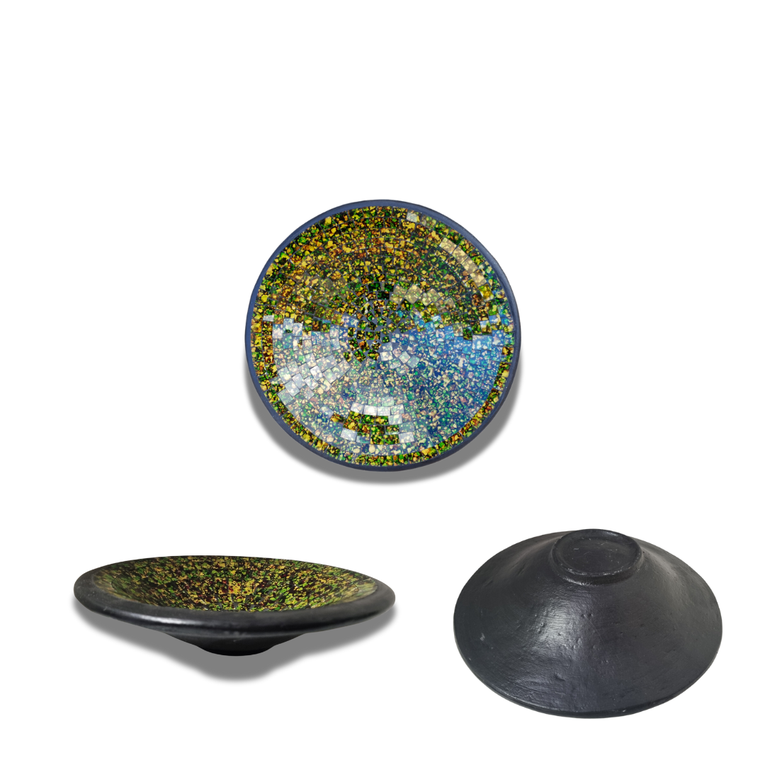 Verdant Harmony Mosaic Bowl