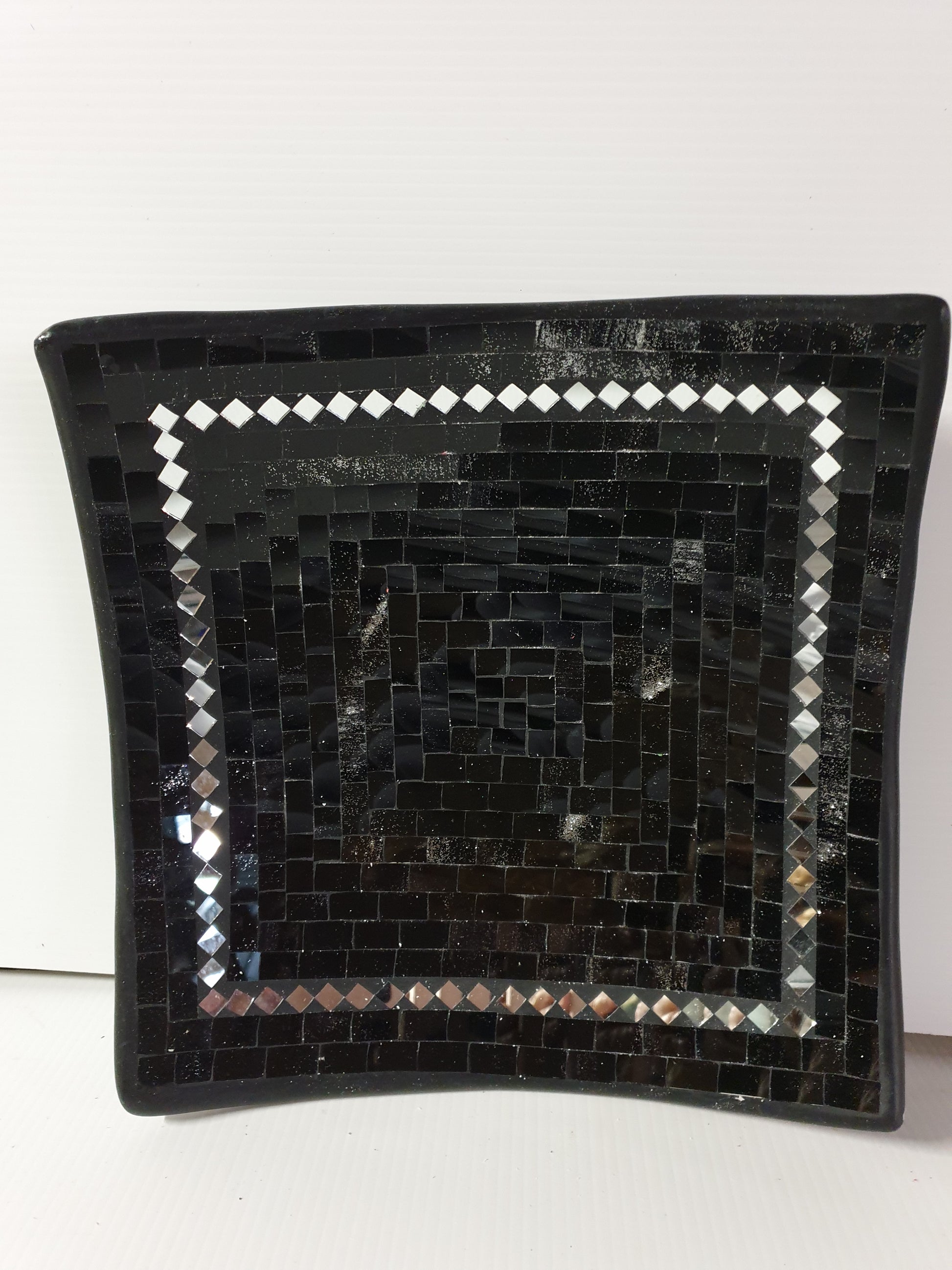 Black Night Mosaic Square Bowls