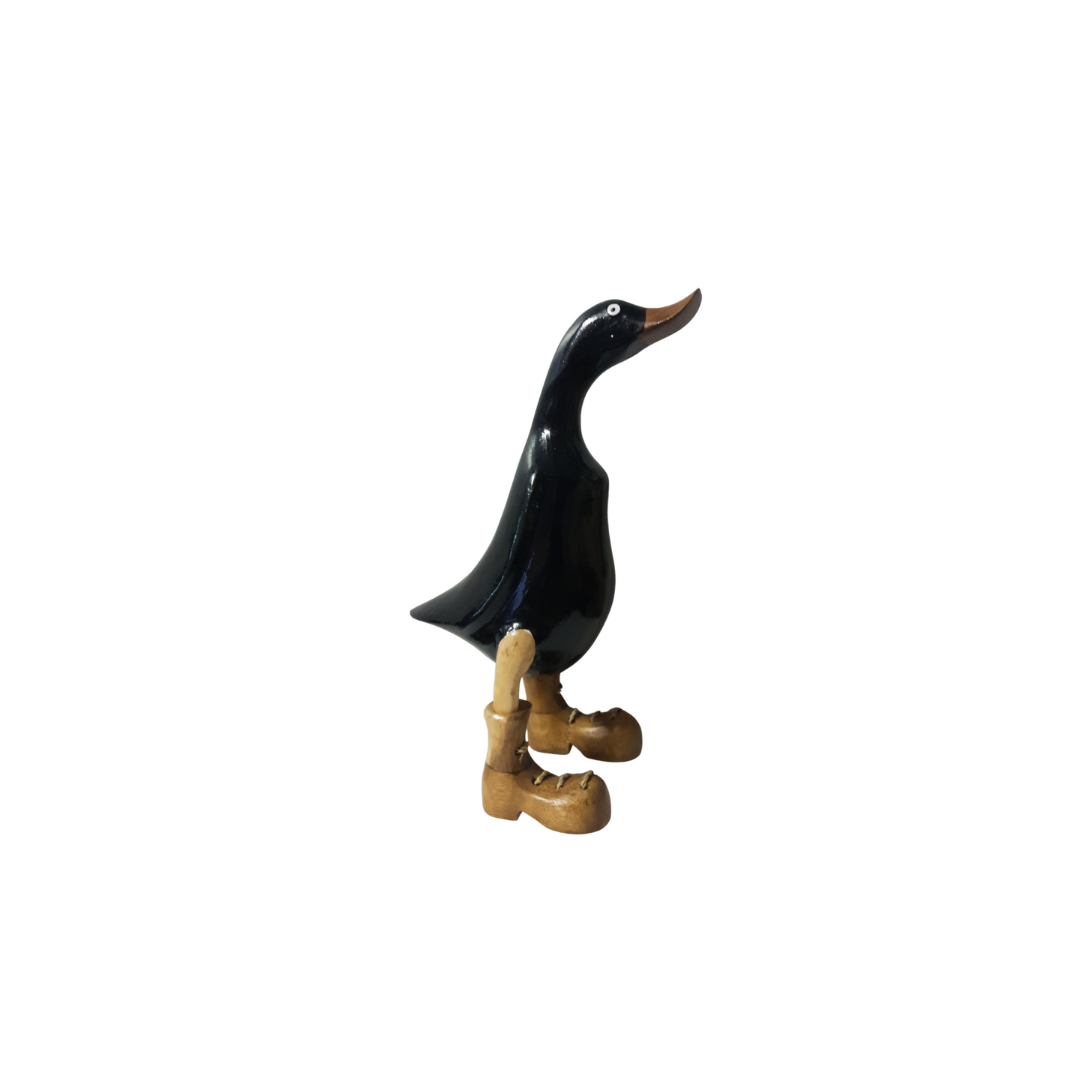figurine set on a white background black and natural 