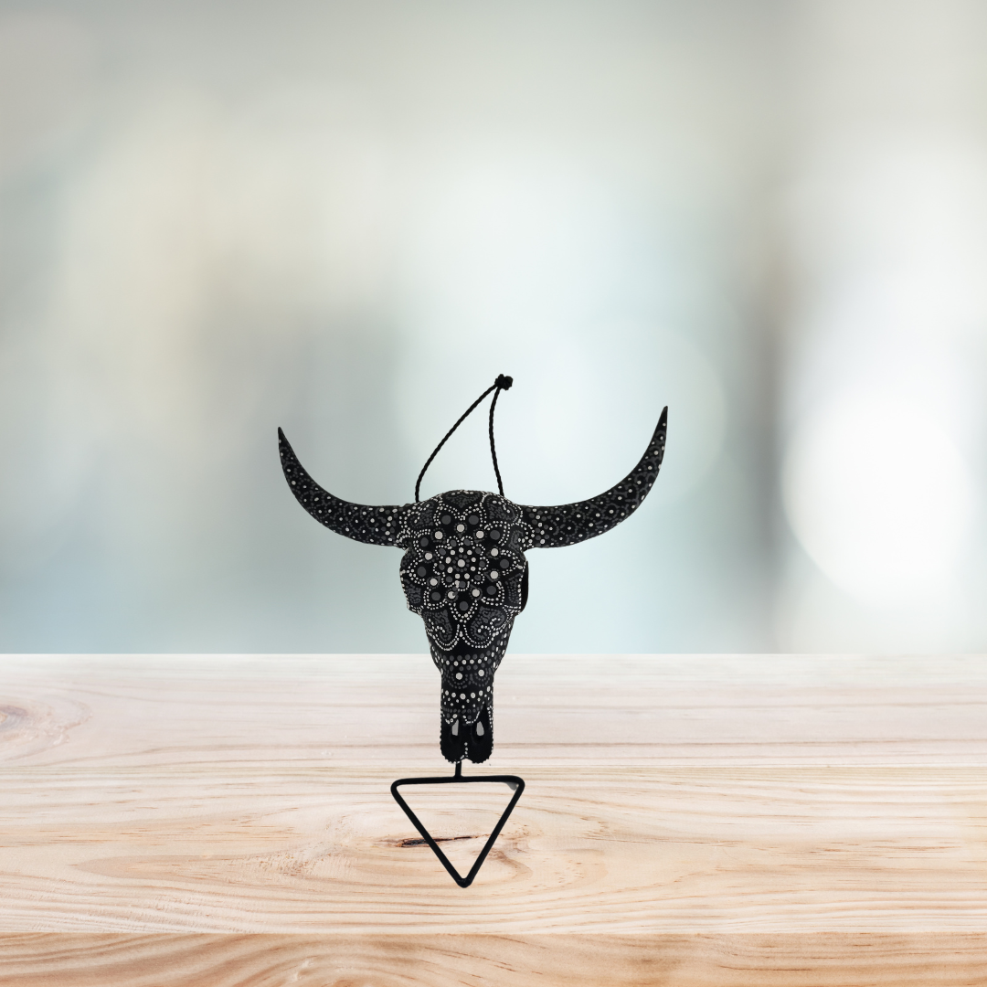 Vibrant Bull Skull Elegance Collection