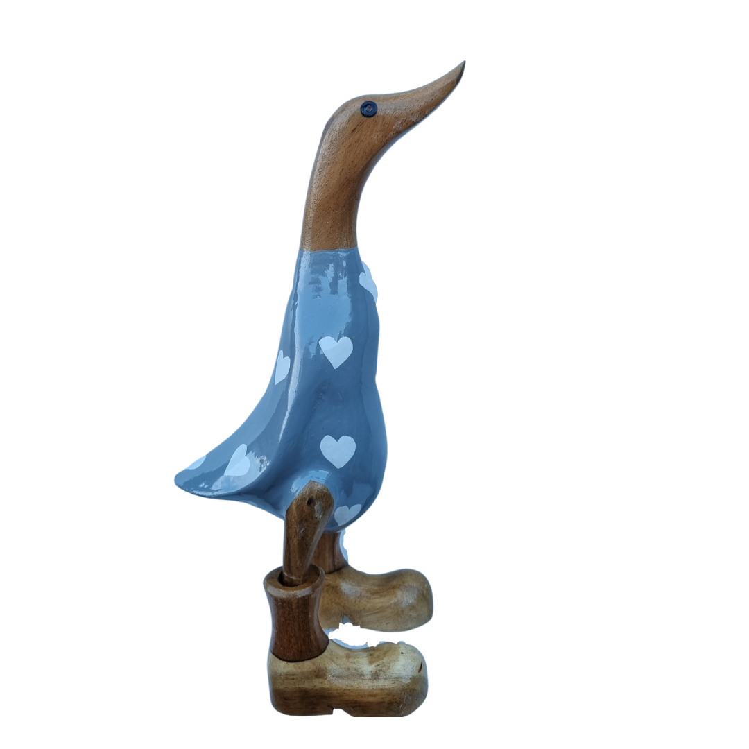 Gray duck side view