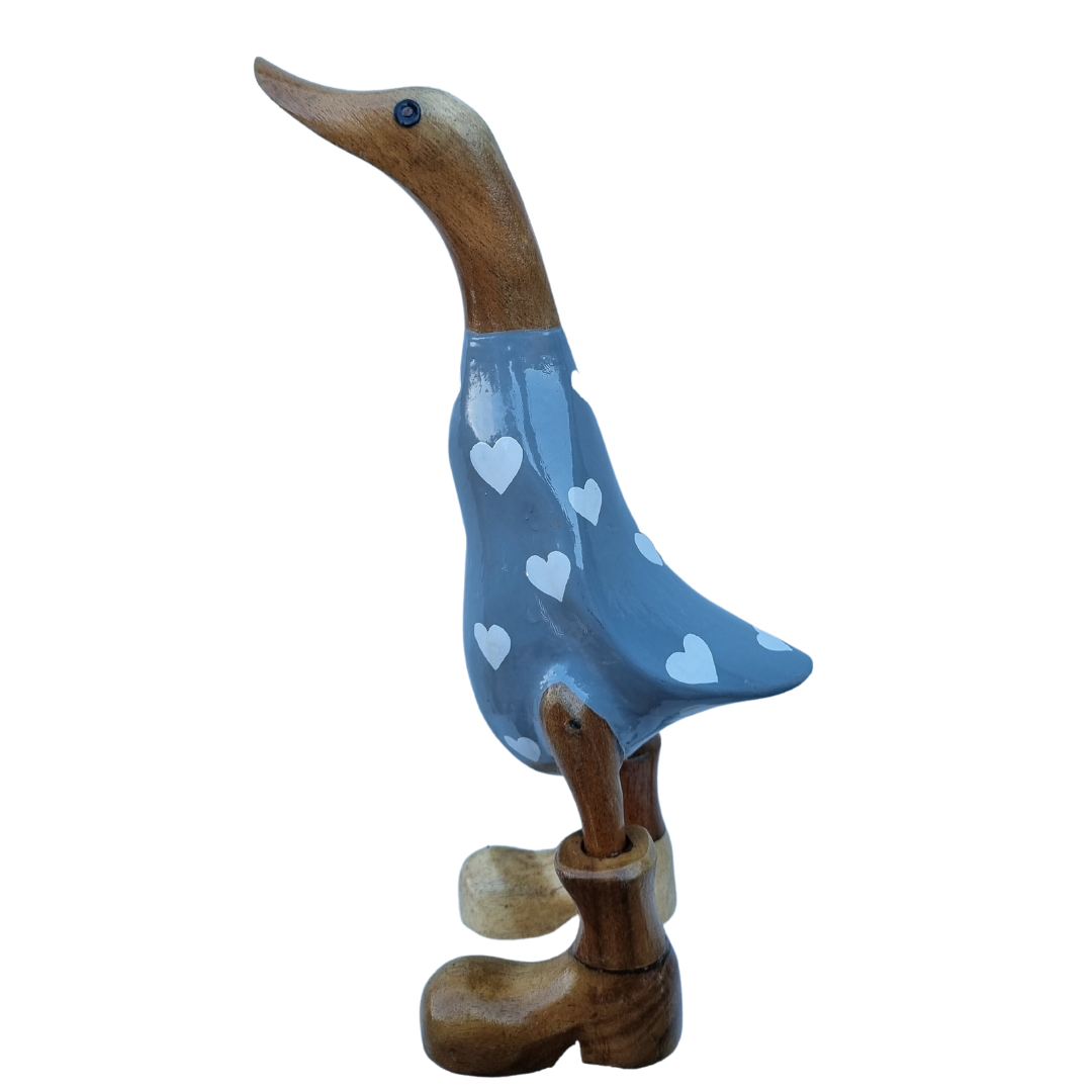 Gray duck side view