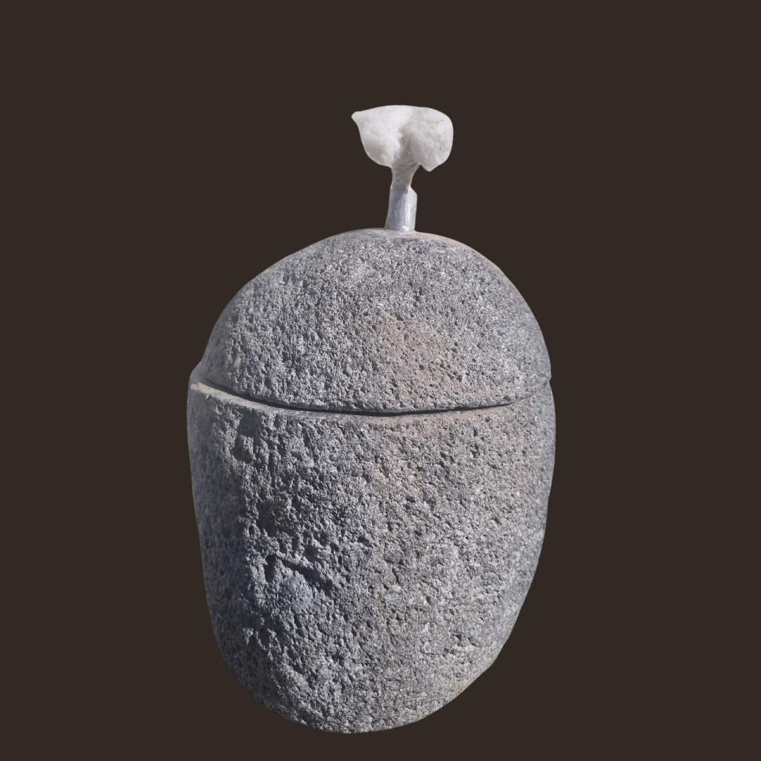 Natural River Stone Oil Lamp