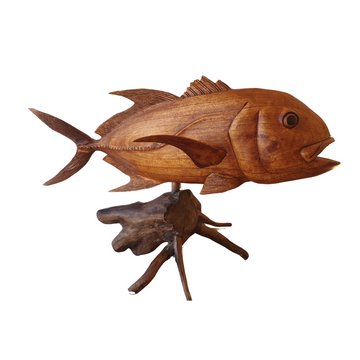 Giant Trevally Fish Carving