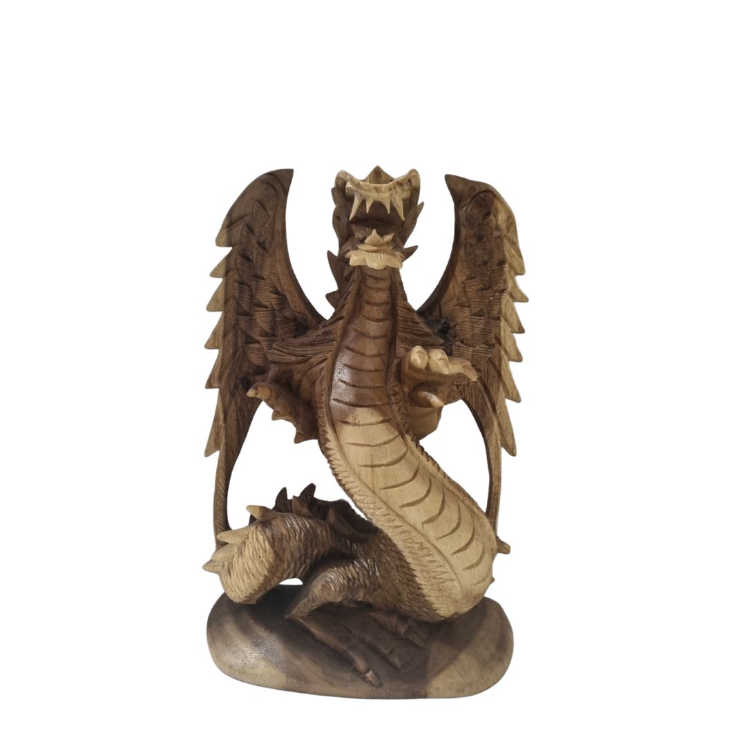 Balinese carved dragon statue
style  1