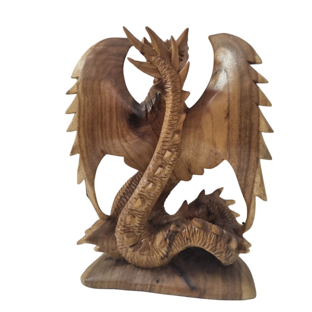  Style 1 –Wooden dragon sculpture top view