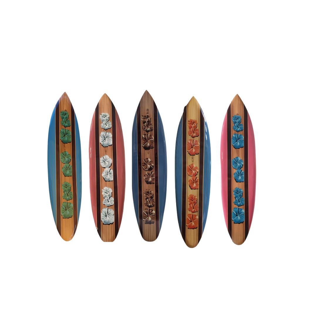 Hibiscus Flower Surf Board Art