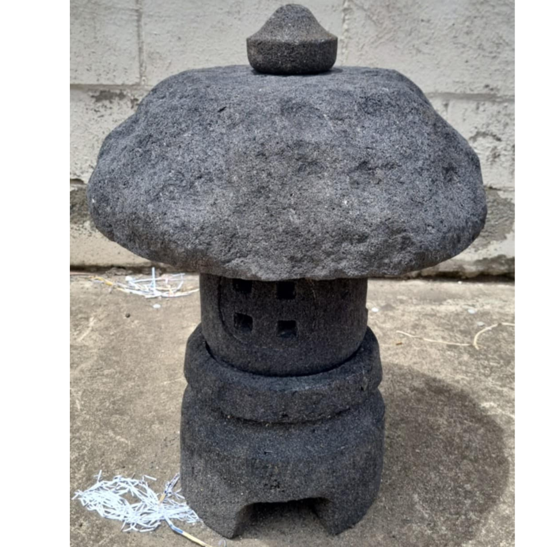 Lava Stone Garden Lantern style 1