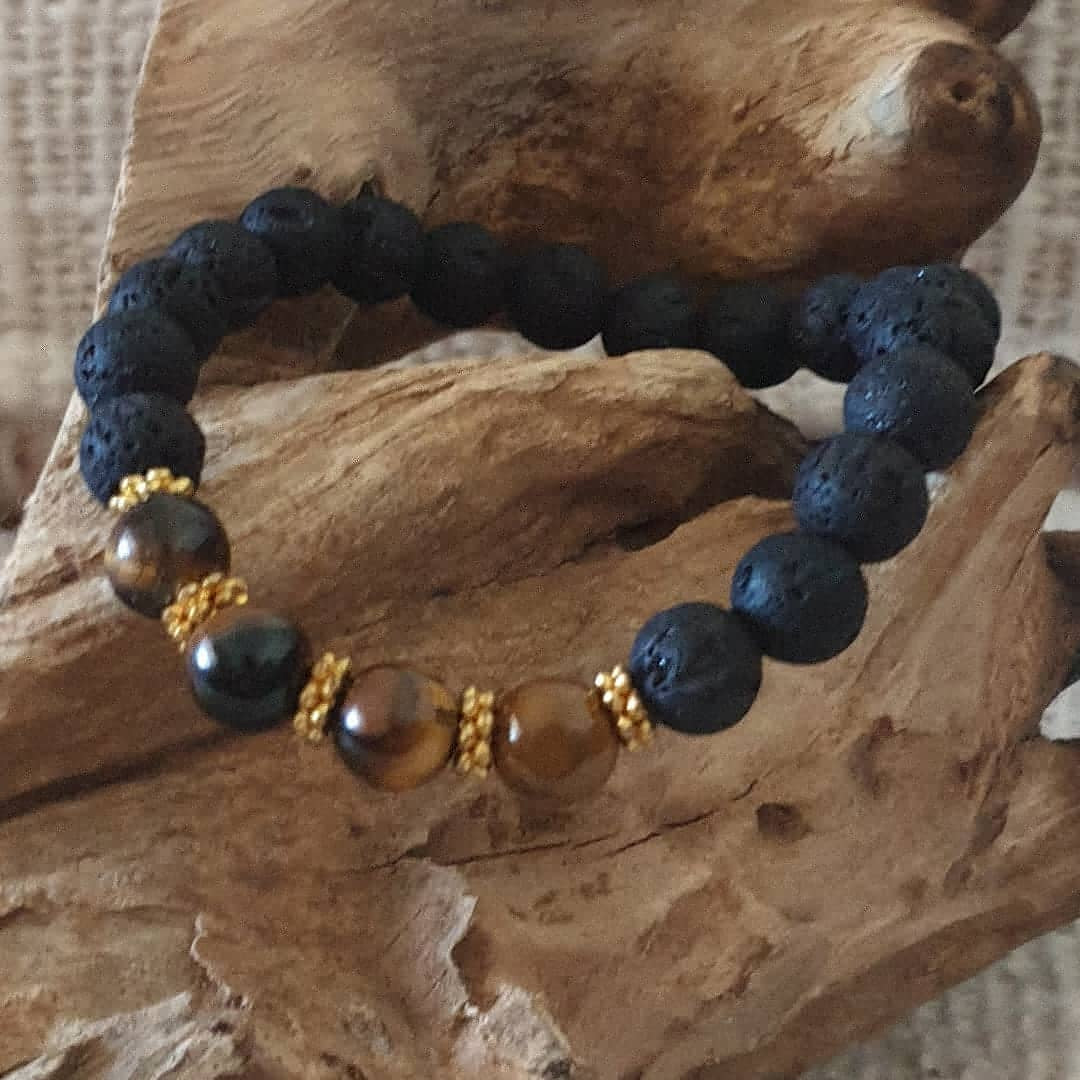  Tiger Eye Beads Bracelet