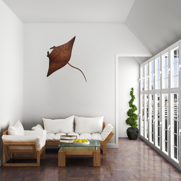 Manta Ocean Sting Ray Carved Wood