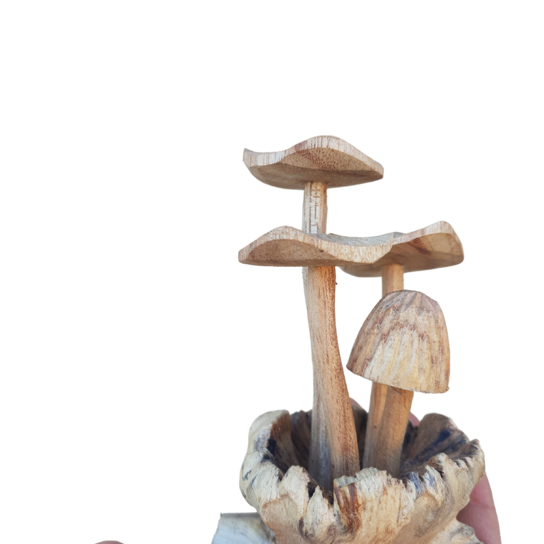  Mushroom Artwork Wooden Carvings style 3