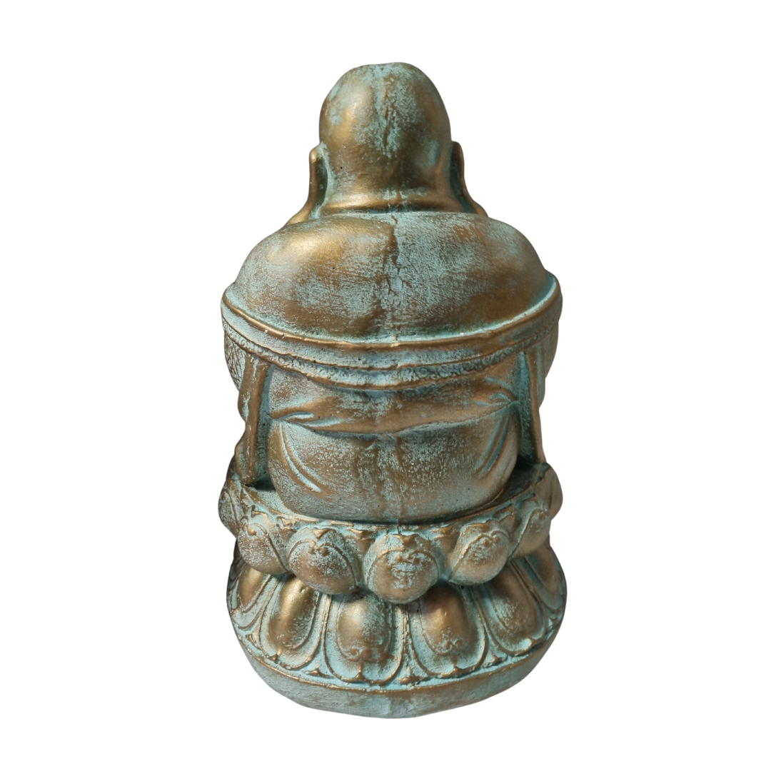 Happy Buddha Statue Rustic Style