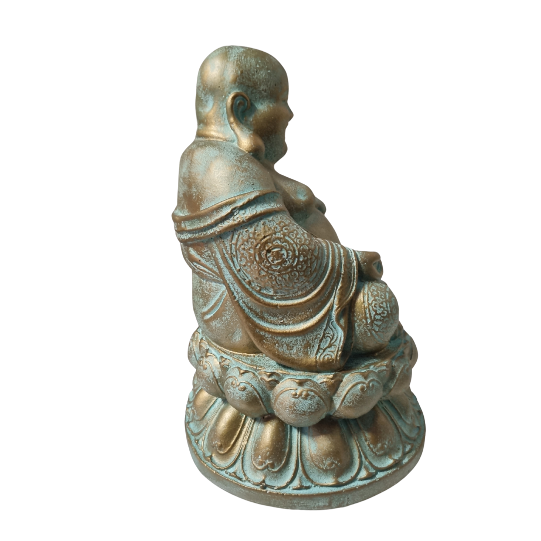 Happy Buddha Statue Rustic Style