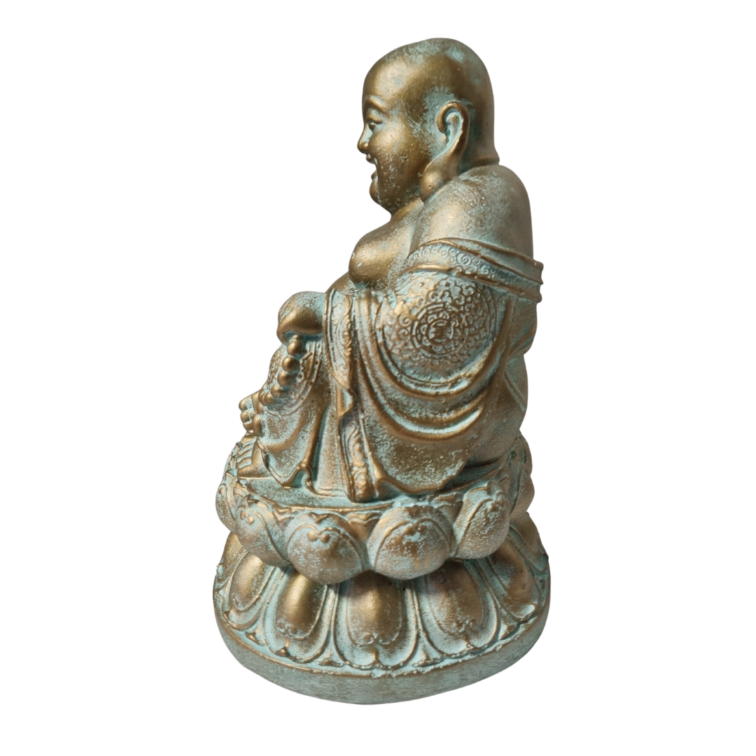 Happy Buddha Statue Rustic Style