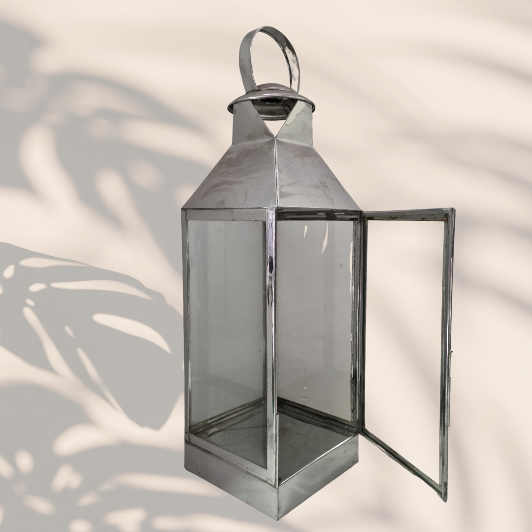 Silver Metal Lanterns (LARGE)