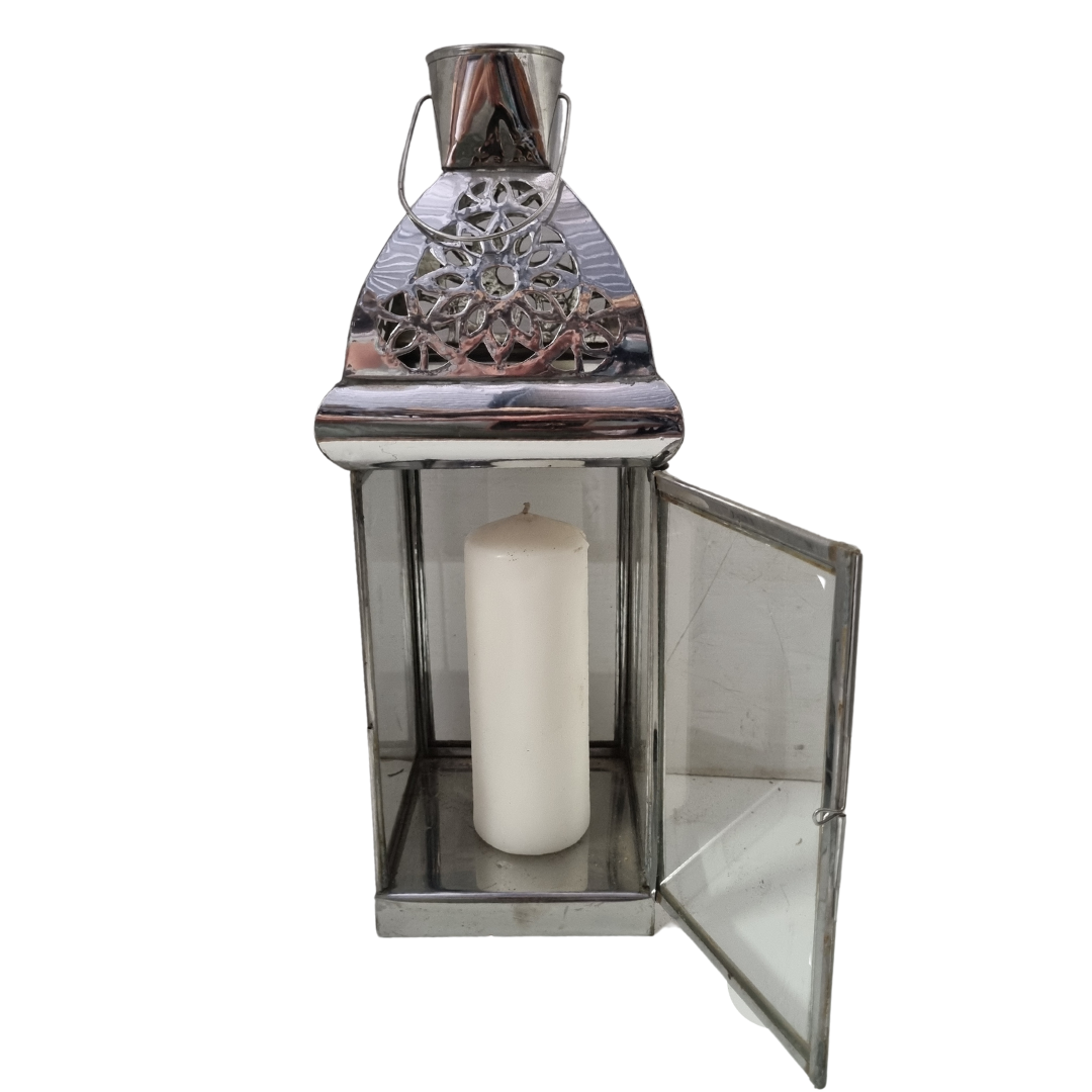 Silver Metal Lanterns (MEDIUM)