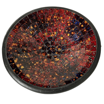 Red Galaxy Mosaic Bowl.