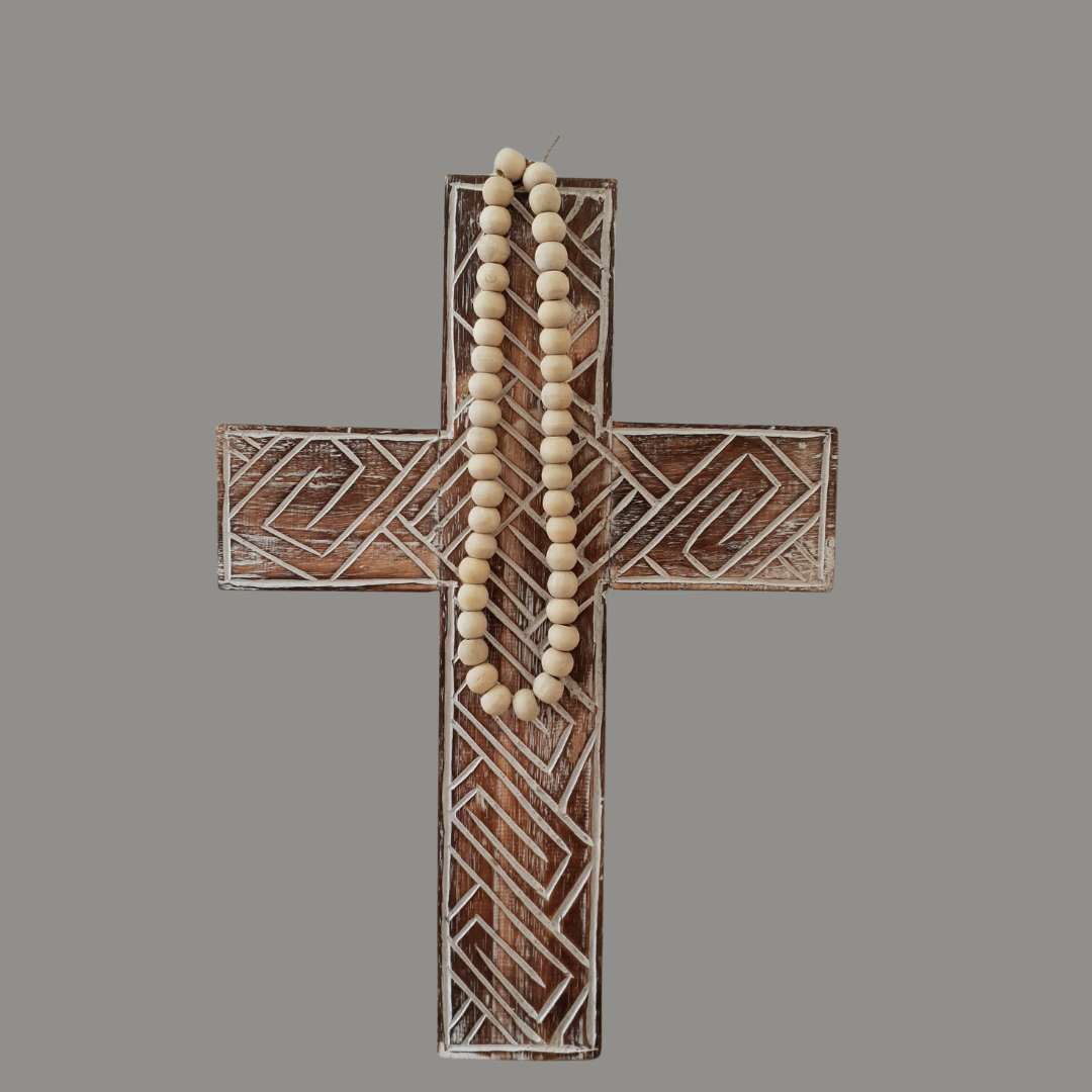 Rustic Boho Wooden Cross 
