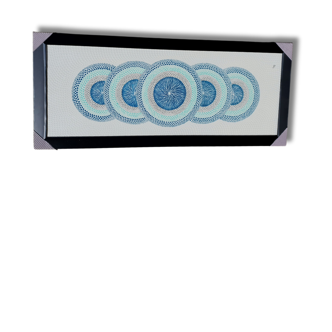 Decorative Spiral Pointillism Art Designs R002