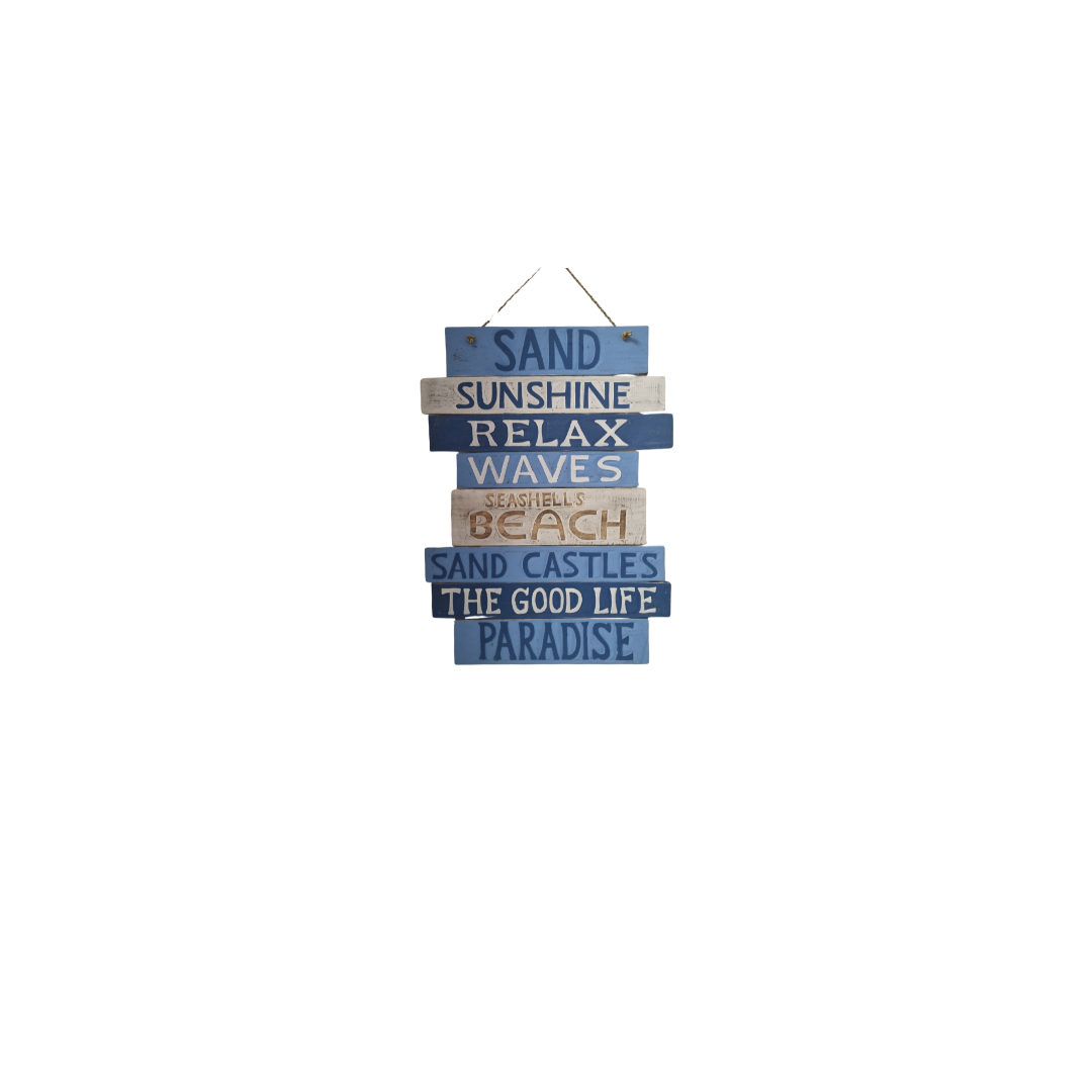 Coastal Beach House Wall Sign