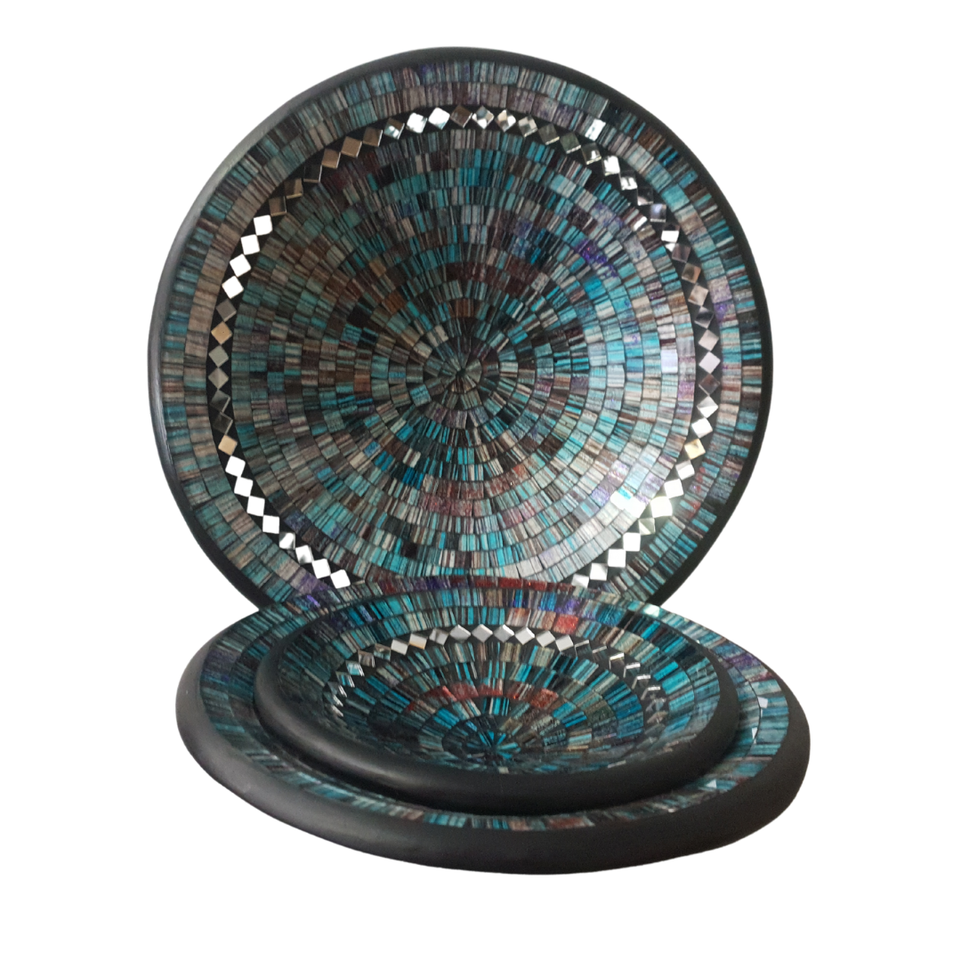 Vivid Mosaic Bowls Round