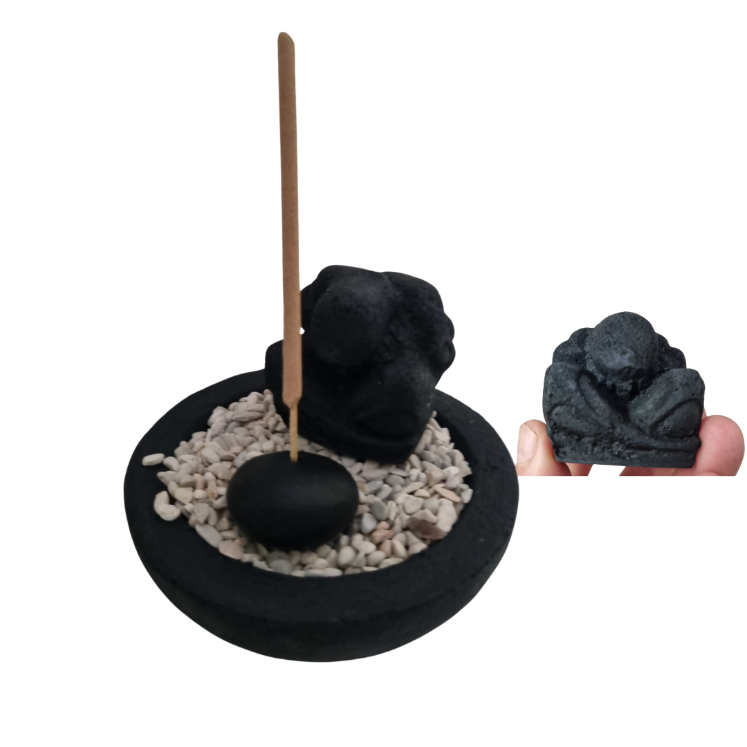 shaolin Stone Carved Incense Holder Set – Azure Decor