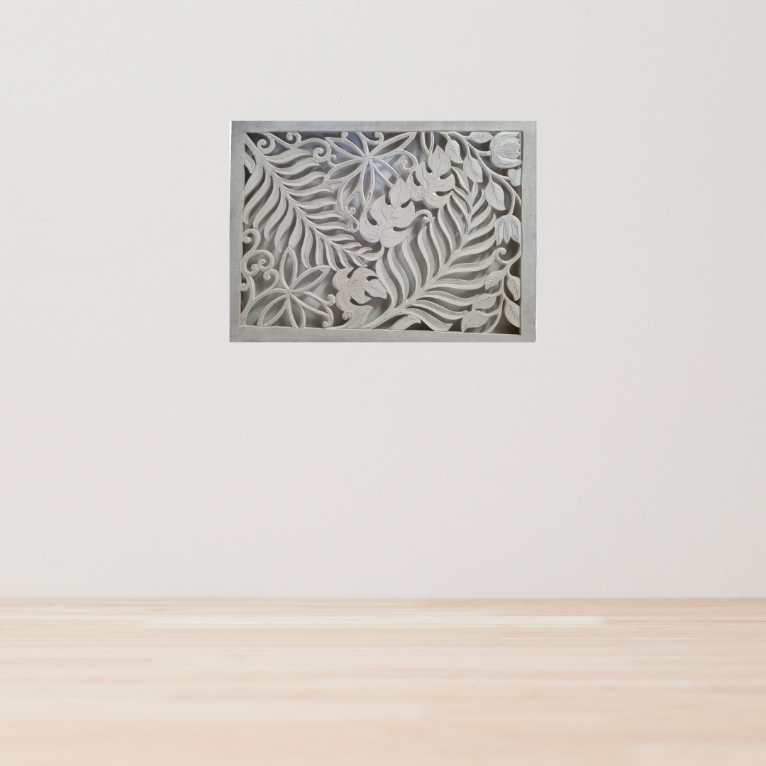 Fern Carving Whitewash Design