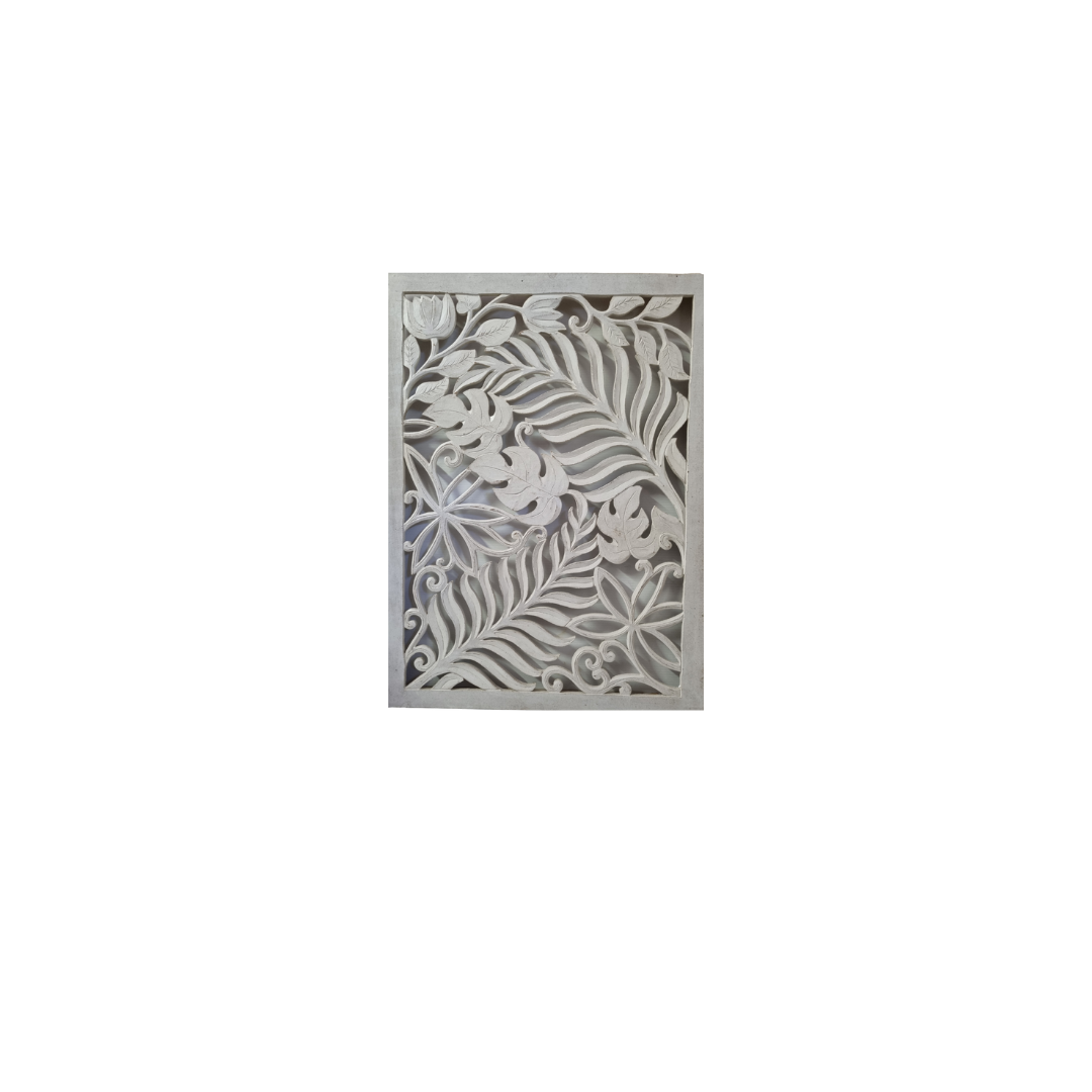 Fern Carving Whitewash Design